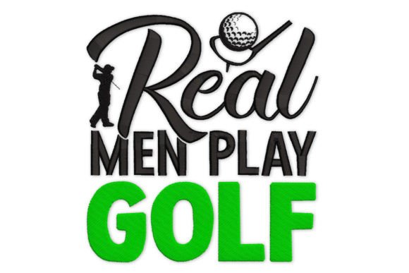 Golf Quotes Embroidery Design
