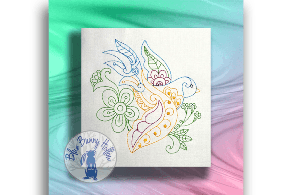 Mehndi Style Bird 3